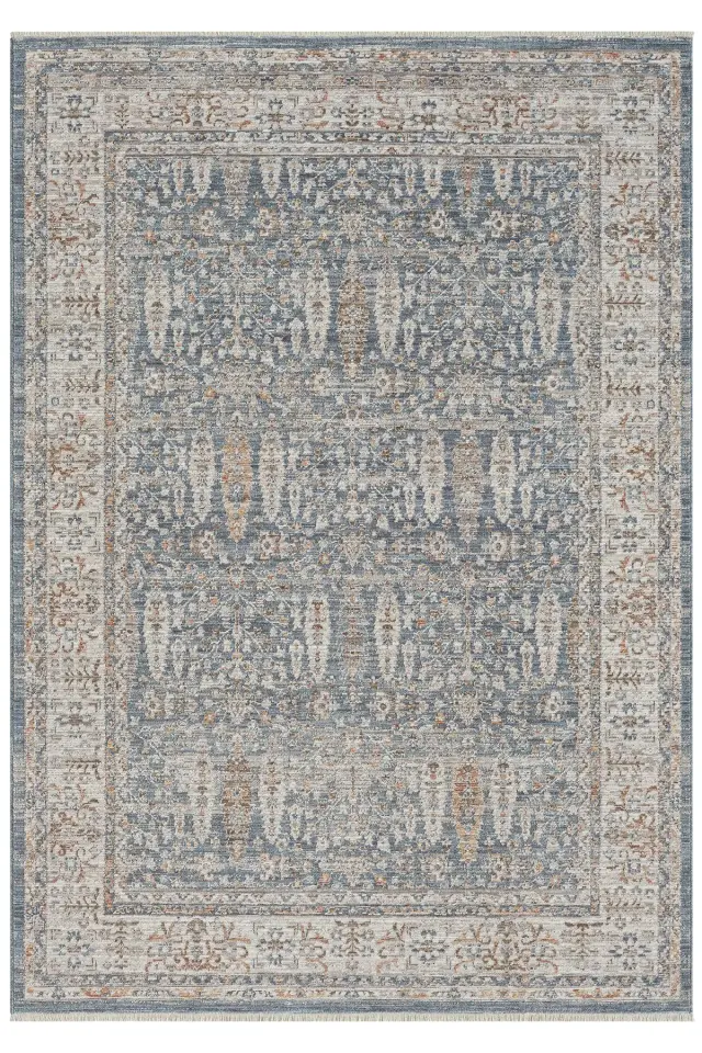 Artemis Serisi Vintage Mavi Renk Makine Halısı