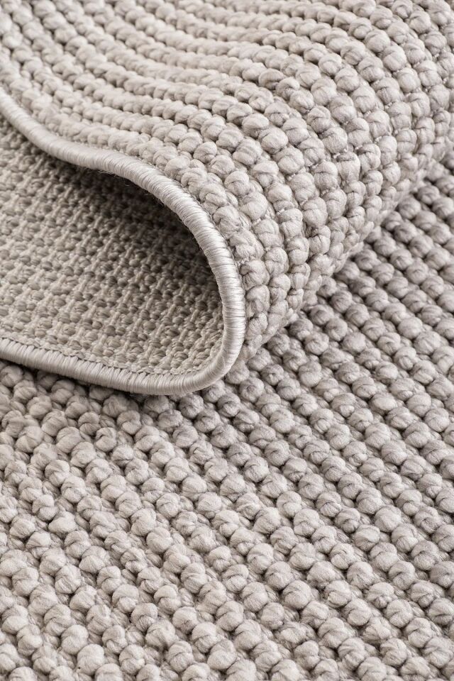Marilla Serisi Gri Renk Bukle Halı