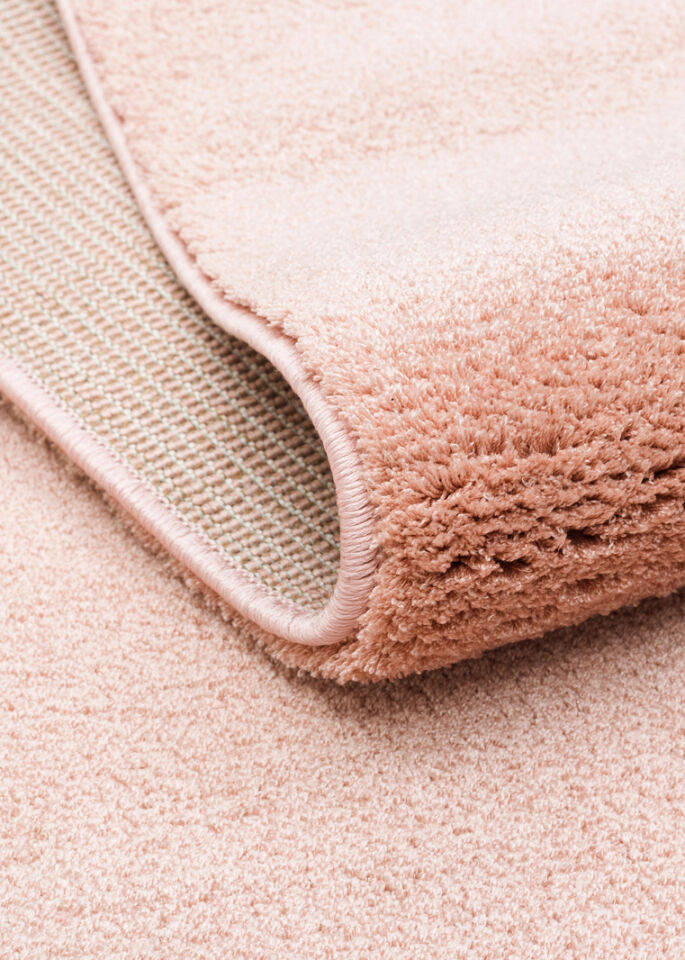 Plain Serisi Pembe Renk Yumuşak Halı