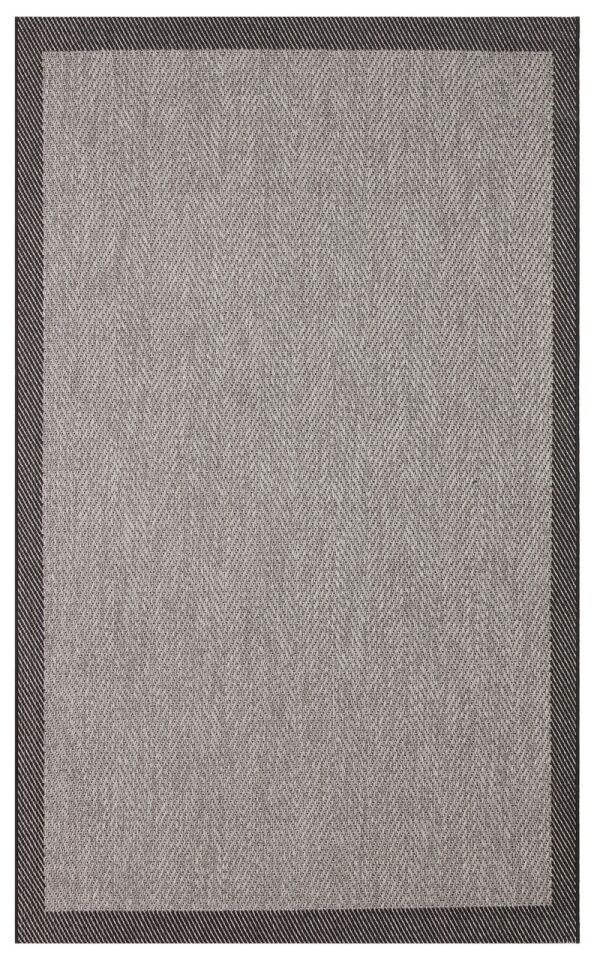 Soft Serisi Gri/Siyah Renk Sisal Halı
