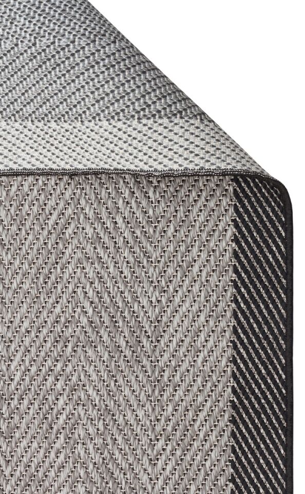 Soft Serisi Gri/Siyah Renk Sisal Halı