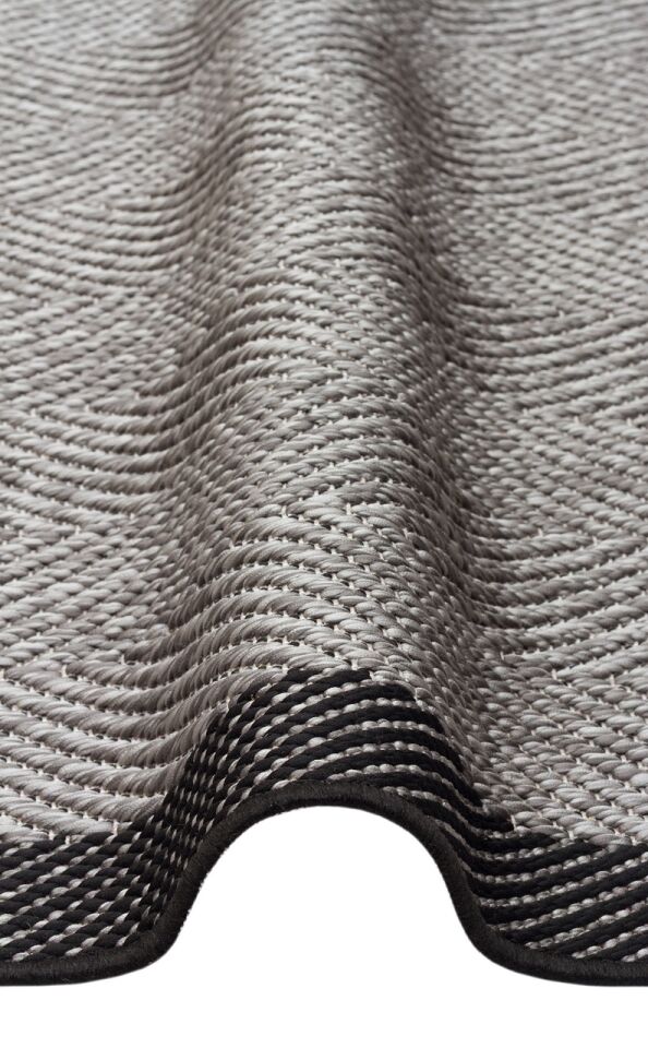 Soft Serisi Gri/Siyah Renk Sisal Halı
