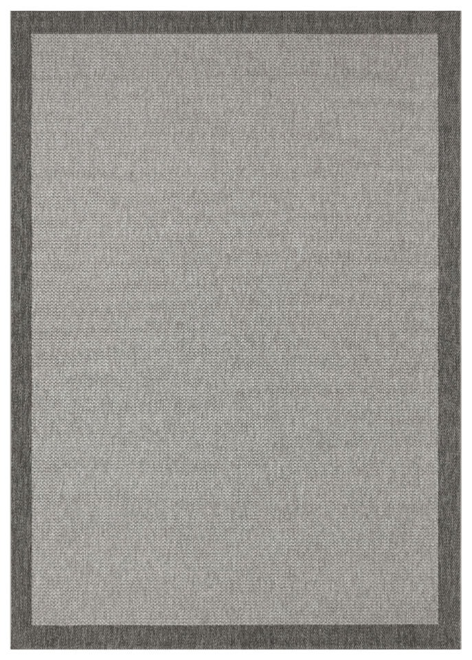 Soft Serisi Gri/Siyah Renk Sisal Halı