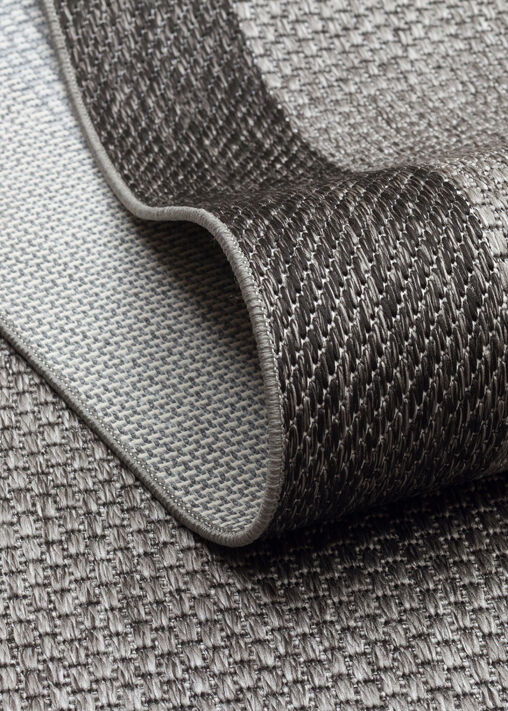 Soft Serisi Gri/Siyah Renk Sisal Halı