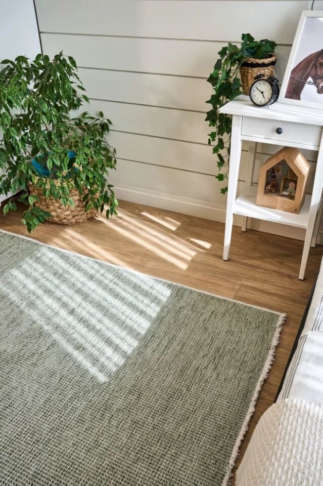 Cotton Serisi Yeşil Renk Halı