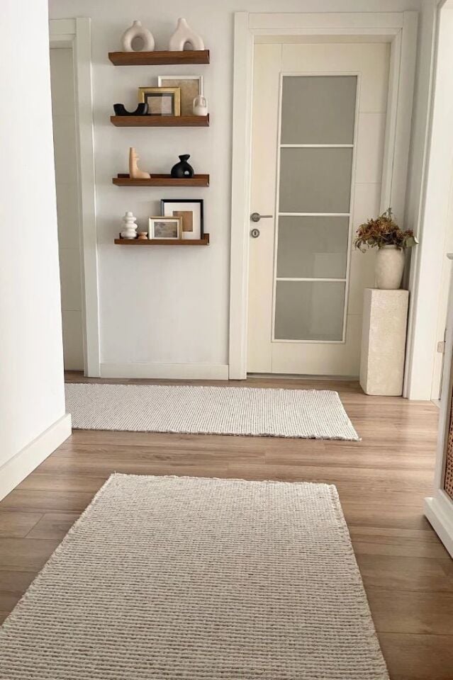Cotton Serisi Ekru/Bej Renk Halı