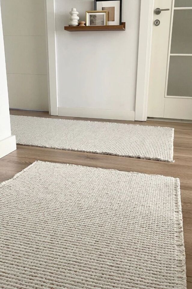 Cotton Serisi Ekru/Bej Renk Halı
