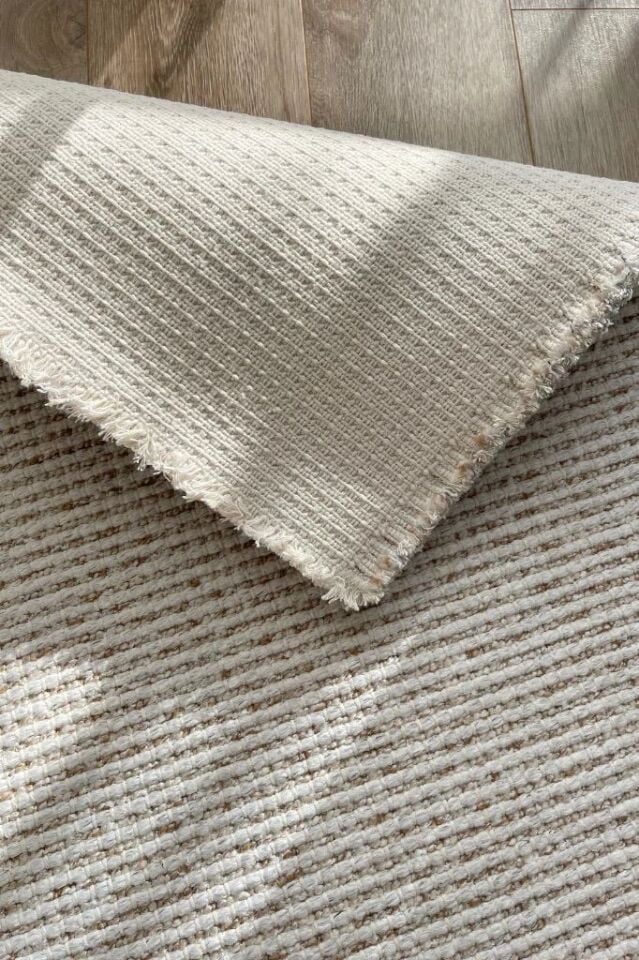 Cotton Serisi Ekru/Bej Renk Halı