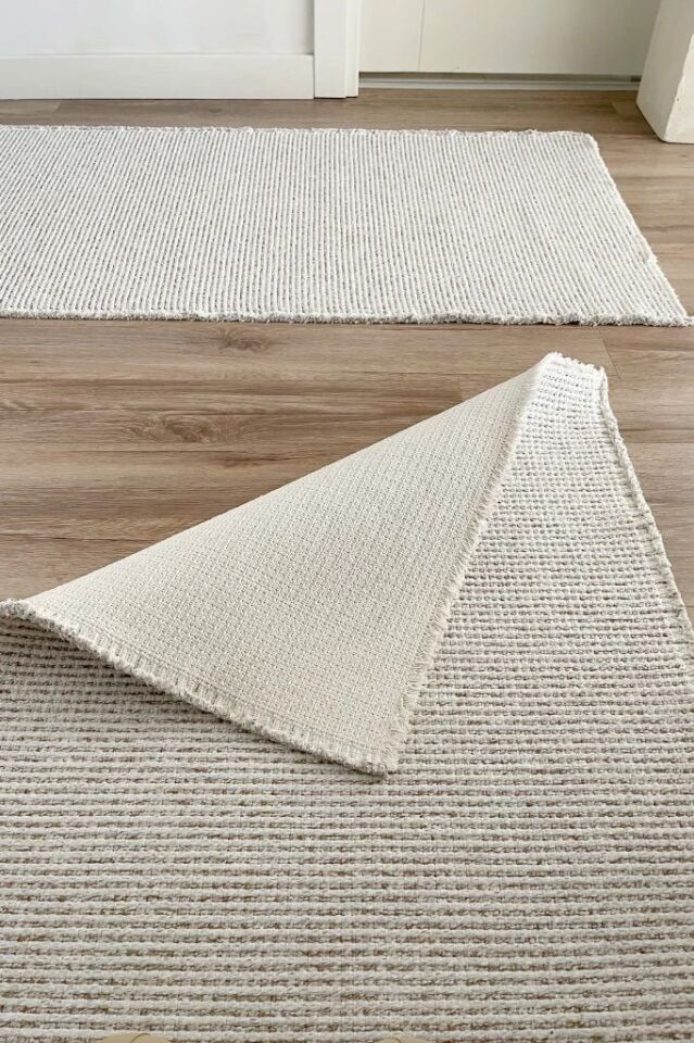 Cotton Serisi Ekru/Bej Renk Halı